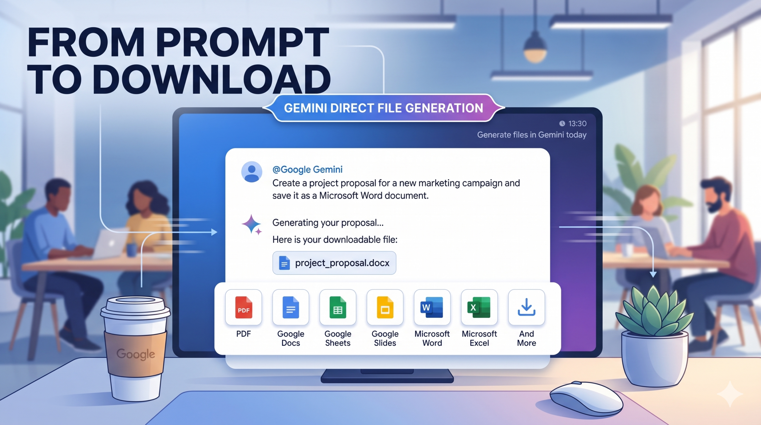 gemini ai direct file generation